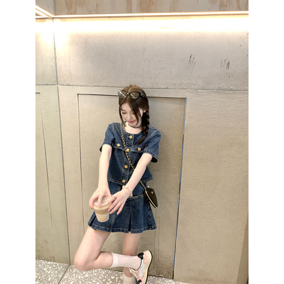 AHY可飒可甜牛仔套装