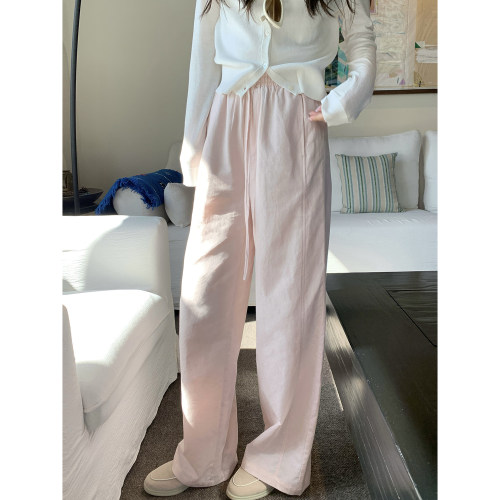 AHY宽松直筒休闲裤子女夏