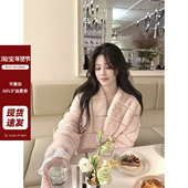 现货 皮草显瘦皮毛一体毛绒外套新品 AHY 香香软软真獭兔毛短款