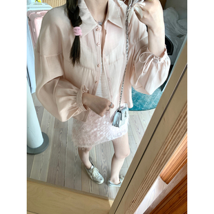 立减 25春夏折扣 短款 轻薄微透防晒长袖 外套女 衬衫 AHY