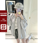 现货AHY 冲锋衣慵懒外套 薄款 设计感抽绳圆领短外套女2025春装 新款