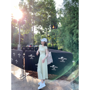 一字荡领法式 立减 25春夏折扣 连衣裙女气质高级感裙子 AHY