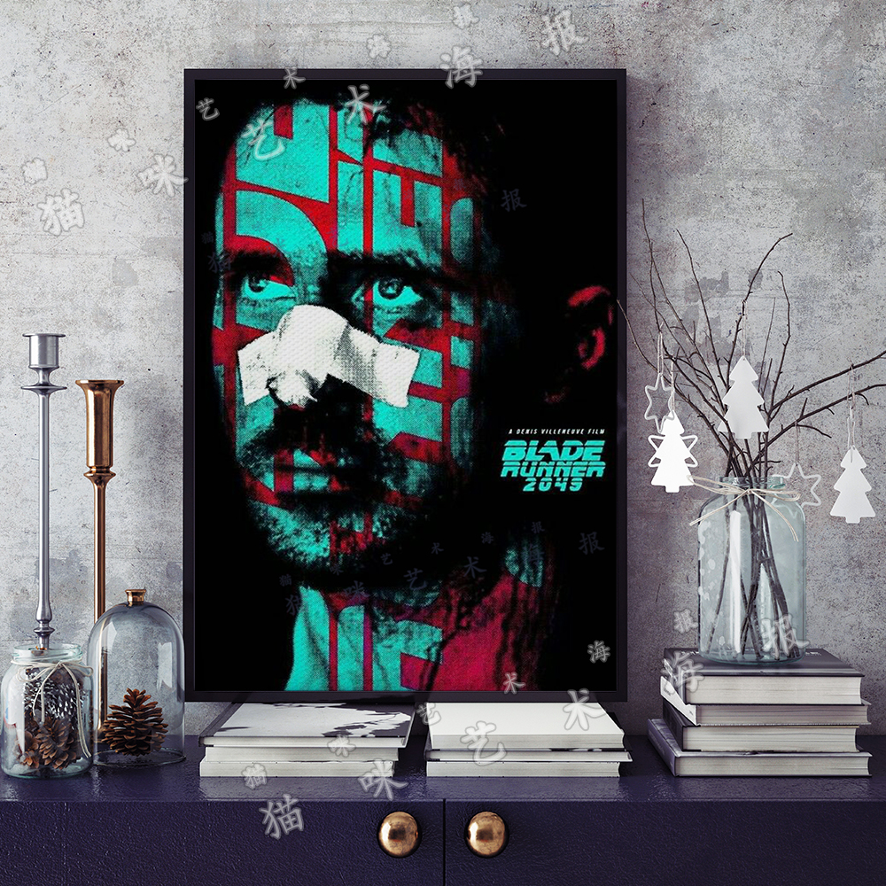 银翼杀手2049-K帆布打印金属框架海报装饰画游戏