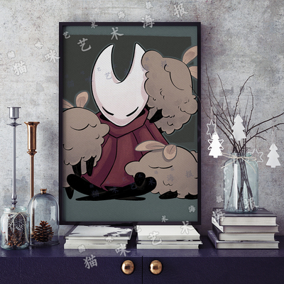空洞骑士丝之歌游戏Hollow Knight: Silksong帆布打印海报装饰画