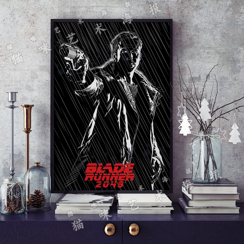 银翼杀手2049-K帆布打印金属框架海报装饰画游戏