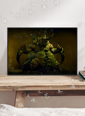 暗黑破坏神4Lilith莉莉丝Diablo IV帆布打印海报装饰画家居游戏