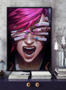 金克丝Jinx爆爆英雄联盟双城之战2Arcane Season 2电影海报游戏