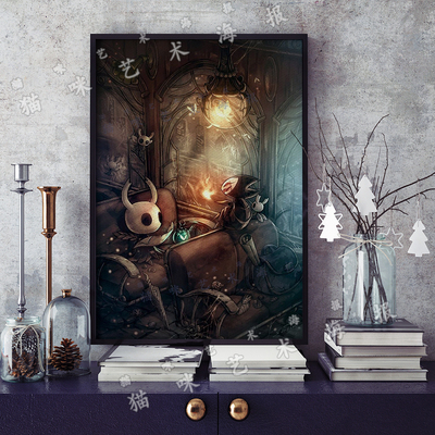 空洞骑士丝之歌游戏Hollow Knight: Silksong帆布打印海报装饰画