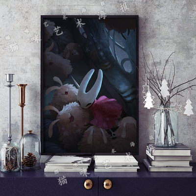 空洞骑士丝之歌游戏Hollow Knight: Silksong帆布打印海报装饰画