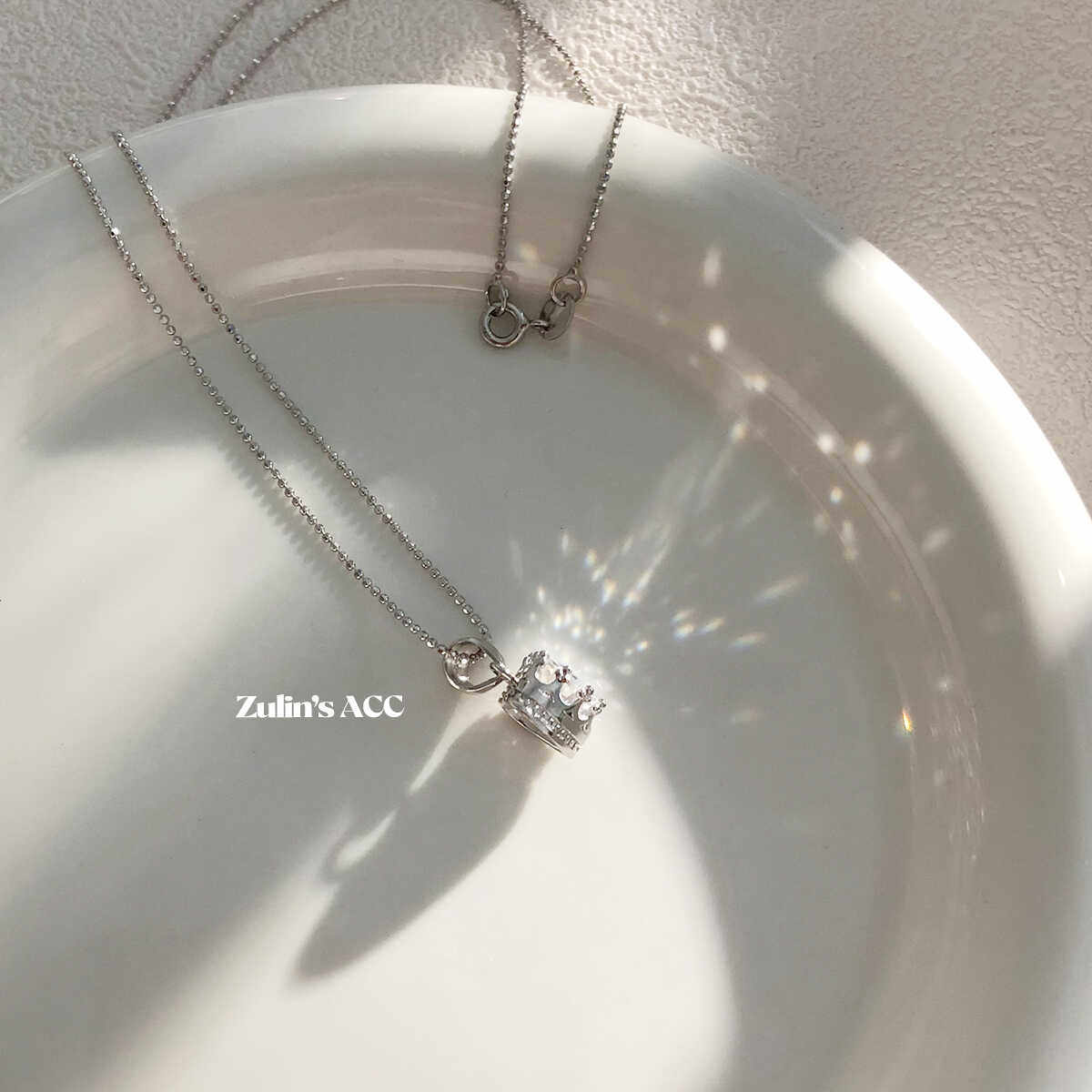 zulin's acc【爱心城堡】S925银项链夏季锁骨链防过敏叠戴颈链