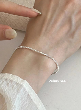zulin's acc 【自带清冷滤镜】祖琳手作 S925碎银手链洗澡可带