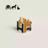 珐琅字母丝巾扣高档披风骏马飞马Twilly纯铜围巾扣配饰大方巾打结