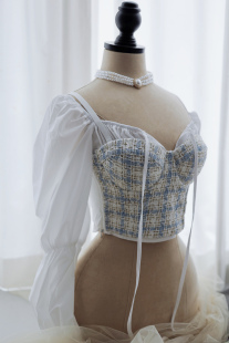 复古coco小香鱼骨胸衣毛呢套装 BLACK 法式 22FW早秋氛围天花板