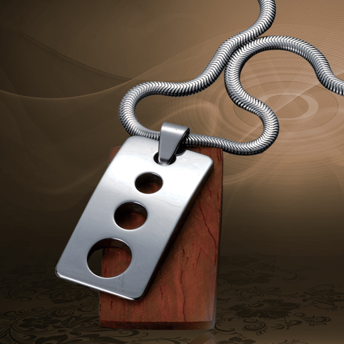 独家设计真男人钨金红木原创吊坠