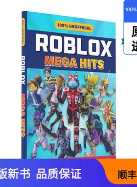 【现货进口原版】英文原版 100% Unofficial Roblox Mega Hits Roblox超级指南书1 精装 英文版 进口英语原版书籍ROBLOX出版社9780