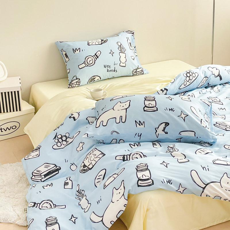 猫咪假期小众漫画风原