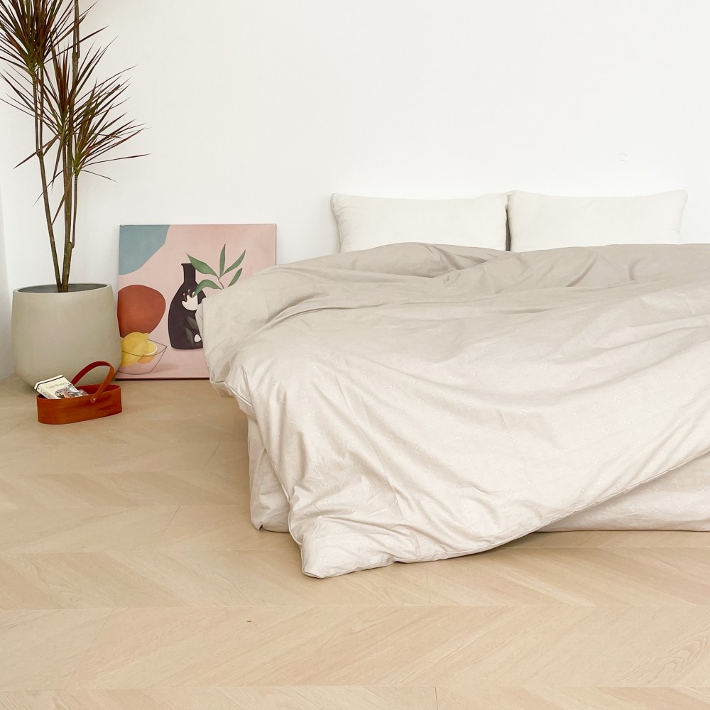 稻城 温暖色系基础款简单全棉被套被子被芯套舒服柔软单人双人床