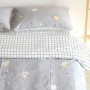 Màu sắc nhẹ nhàng trái cây phong cách vẽ tay Phiên bản AB của vải bông trải giường chăn đơn mảnh có thể được kết hợp với ba hoặc bốn bộ tùy chỉnh - Khăn trải giường mẫu ga giường đẹp