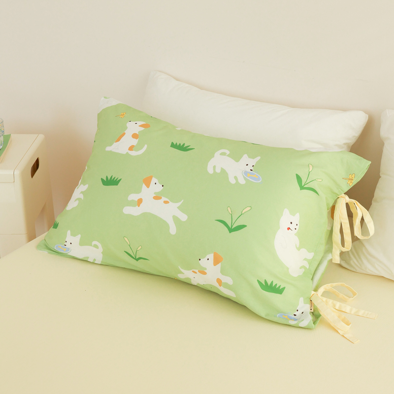 花花造梦原创全棉欢乐小狗枕套