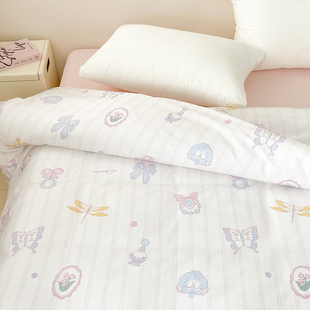 维克多瓦 氛围感少女被套100%全棉四季款被芯罩法式甜美学生宿舍