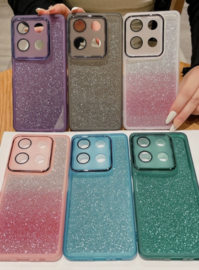 适用外贸 Moto Edge60 fusion镜头全包闪粉手机壳Edge60Stylus魅瞳闪粉套MOTO G Stylus2025保护套自带镜头膜