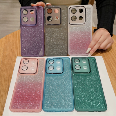 适用外贸MOTO G06 G86 G56 G35 G75闪粉贴手机壳Edge60 Fusion 50护镜防摔魅瞳壳潮牌G15 G32 S50NEO保护套