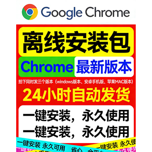 远程Google谷歌浏览器Chrome浏览器离线安装包手机电脑新版包纯净
