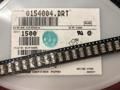 0154004.DRT 力特原装贴片带座保险丝 LFT 4A 125V 慢断延时保险