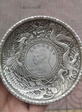 龙凤呈祥工艺品摆件底部古玩杂项