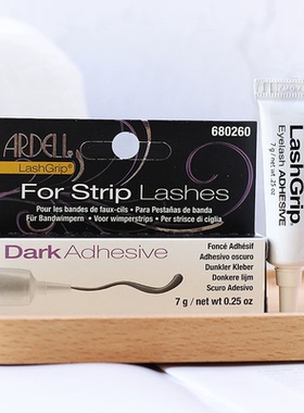 美国Ardell 艾黛儿 爱黛尔黑色假睫毛胶水 自然粘睫毛 超粘7g保真