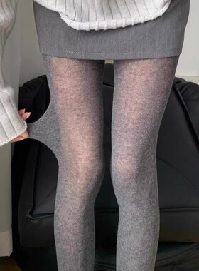 春秋漫画腿打底袜烟灰色微压显瘦连裤袜不掉档透肤外穿薄款2025新