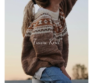 塔纳卡提花套衫编织中文图解文字说明