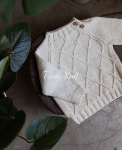 蓝斯儿童 12岁 套衫 编织中文图解文字说明