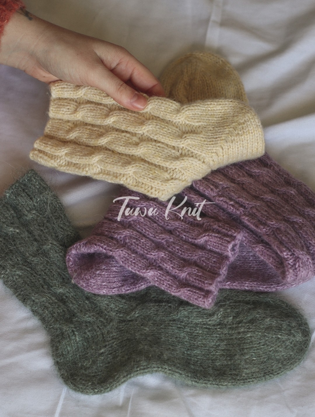 【英文】Ecstatic Socks 女士麻花袜子棒针编织文字解 非视频 078