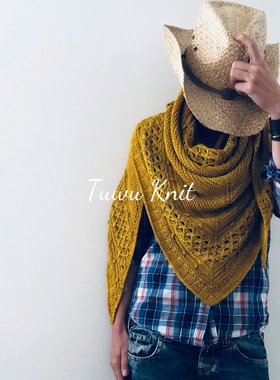 天使之吻披肩棒针编织中文图解文字说明 非视频