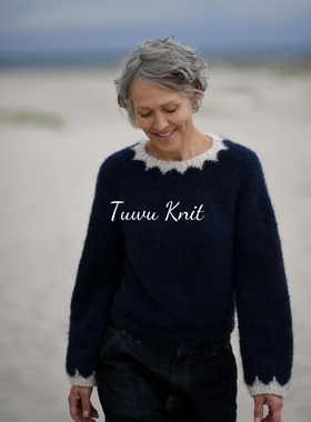 贝拉衬衫棒针编织中文图解文字说明