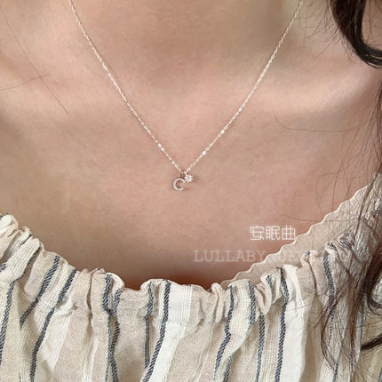26个英文字母～s925纯银项链女高级感情侣定制礼物百搭锁骨链闺蜜
