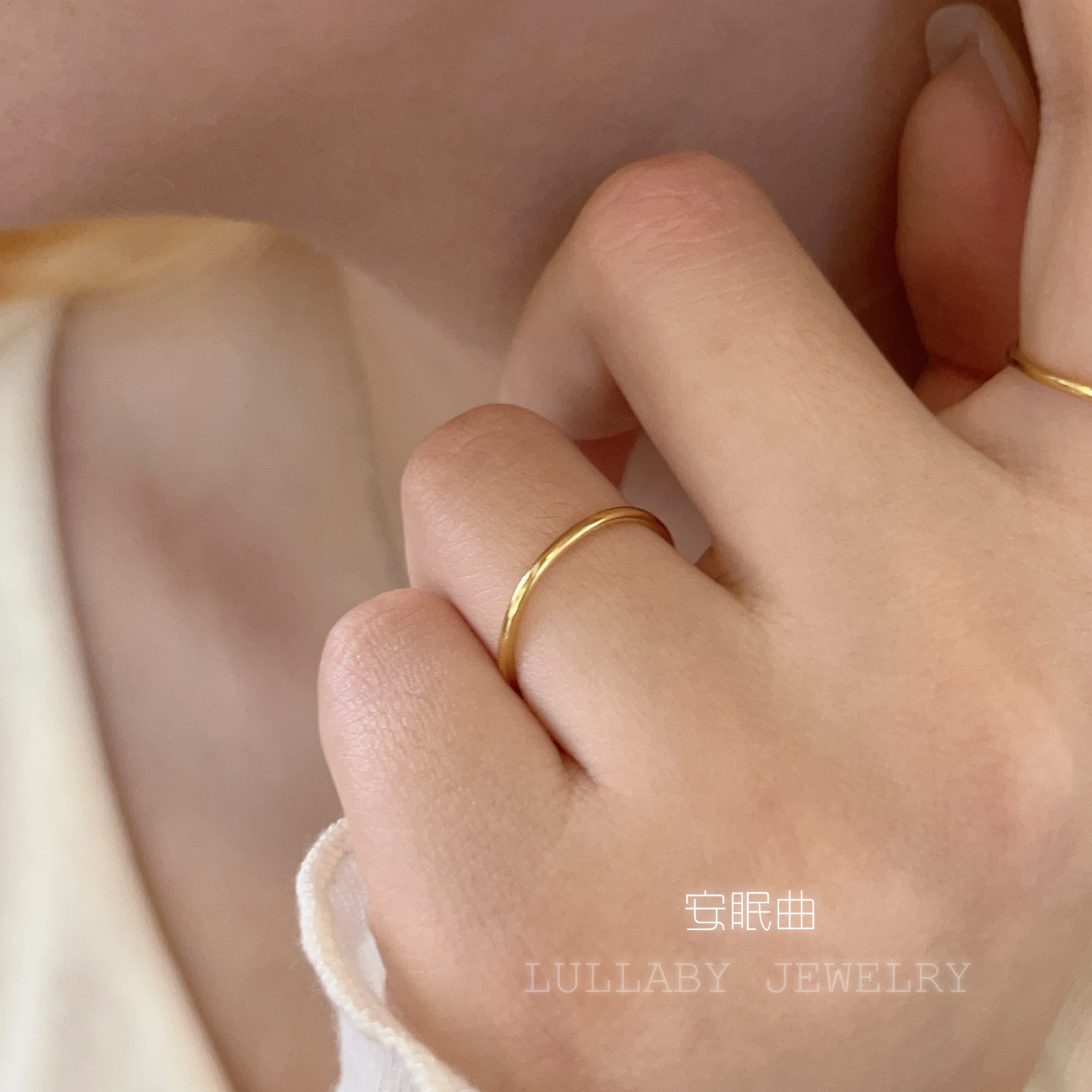 极细素戒！通体s925纯银戒指女