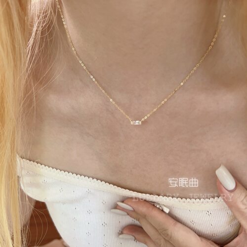 高级感气质小香风S925纯银项链女