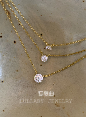 万年经典莫桑石钻！s925纯银项链