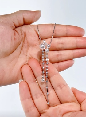 【灿若星河】人造仿澳白晚宴奢华风珍珠项链