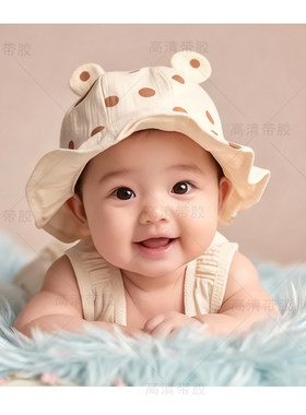 大眼睛女孩宝宝贴画娃娃画婚礼海报画龙凤可爱婴儿画像孕妇备孕胎