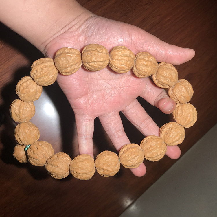野生精选京八棱山核桃手串文玩把件满天星矮桩正圆深纹手持狮子头