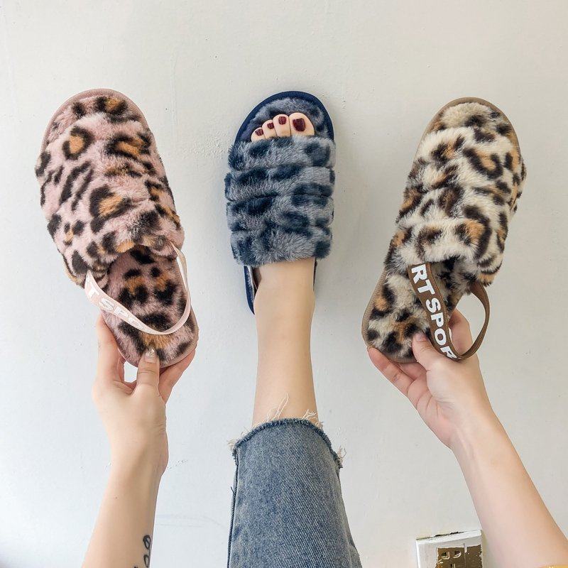 2020新款鱼嘴毛毛拖鞋女平底防滑脚环松紧带一字拖外穿露趾毛绒拖,女鞋,毛毛鞋,淘宝优惠券,粉丝福利购,淘宝优惠卷