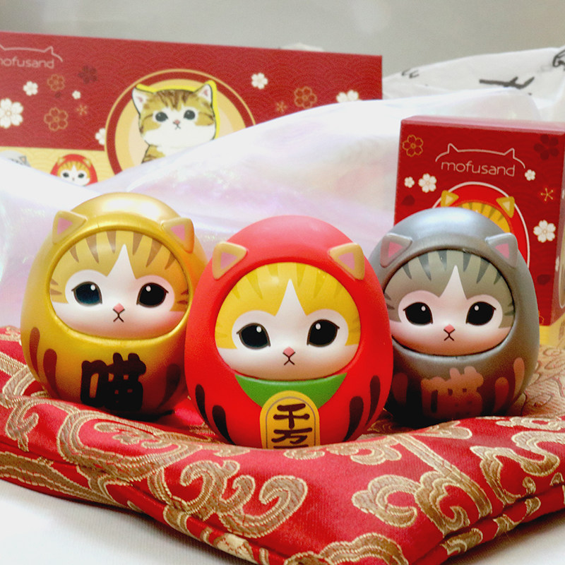 日本猫福珊迪mofusand达摩祈福招财千万两桌面不倒翁盒蛋盲盒潮玩,模玩/动漫/周边/娃圈三坑/桌游,手办/手办景品,淘宝优惠券,粉丝福利购,淘宝优惠卷