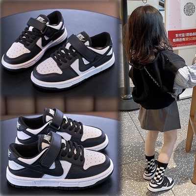 儿童鞋子冬季加绒新款休闲板鞋