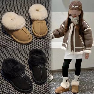 儿童雪地靴加绒加厚2025新款女童大棉鞋男童棉靴防水防滑宝宝冬季