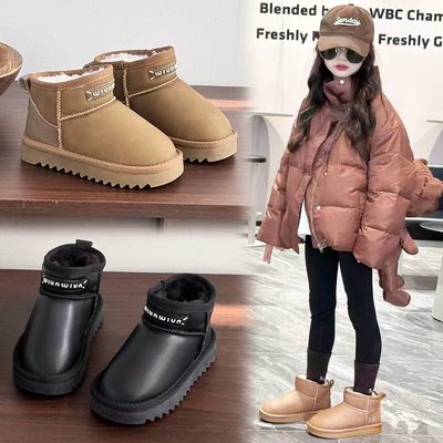 儿童雪地靴加绒加厚保暖防水防滑