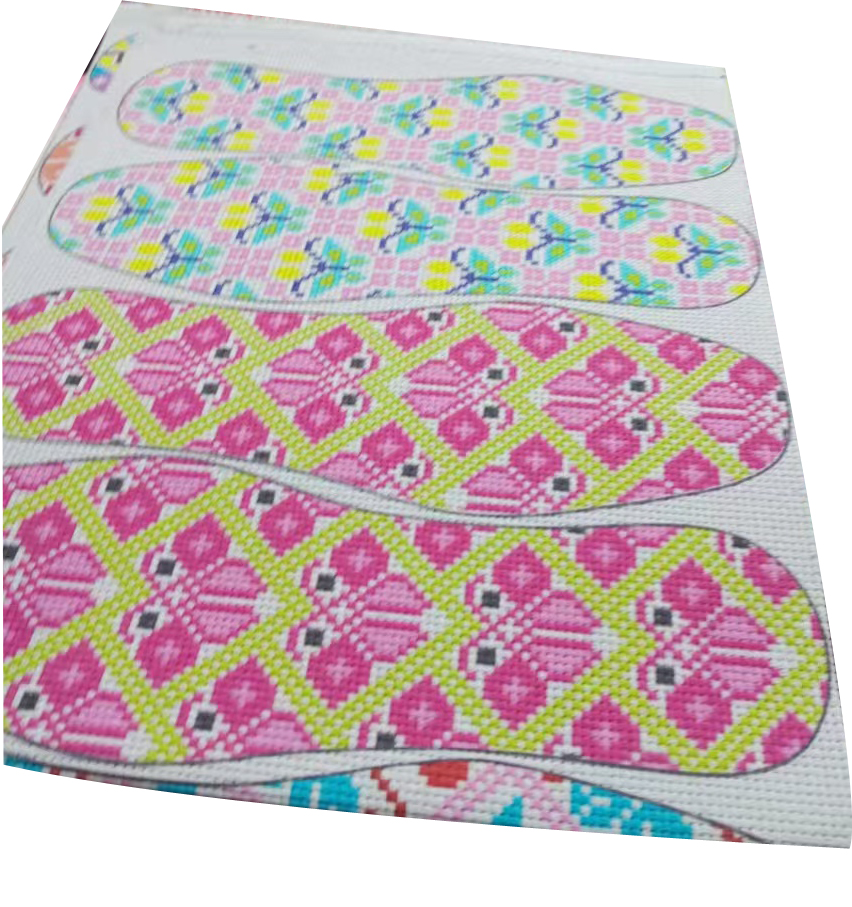 11ct印花十字绣鞋垫布 十字绣鞋垫印花布 十字绣鞋垫印花布