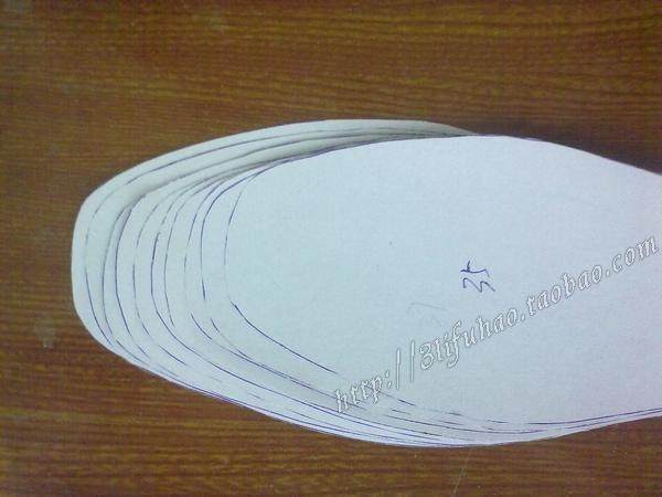 手工鞋垫样板 鞋垫模子鞋垫样子手工制作鞋垫模板成人男女通用款